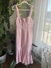 100% Authentic ZARA Pink Textured Ruffled Dress Size: S