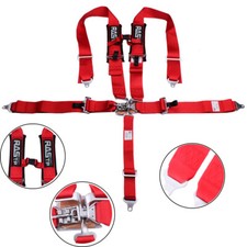 5 Point Racing Harness Seat Belt Latch Quick Release 3 Padding Atv Utv