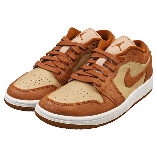 Nike Air Jordan 1 Low Se Womens Casual Trainers in Brown Coffee - 4 UK - Picture 8 of 8