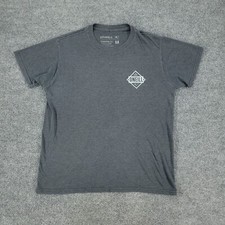 O'Neill Shirt Men Medium Gray Spell Out Logo Graphic Tee Crew Neck Short Sleeve