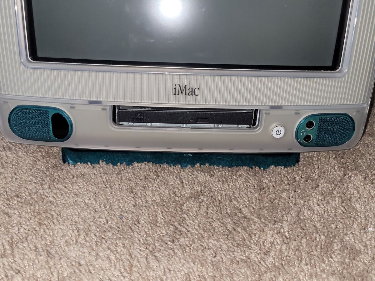 Apple iMac G3 M4984 Bondi Blue Computer AS-IS FOR PARTS OR Apple iMac G3 M4984 Bondi Blue Computer AS-IS FOR PARTS OR