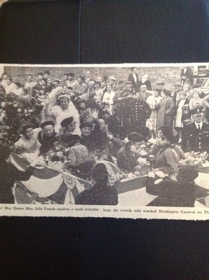 A3-3 Ephemera 1961 Picture Birchington Carnival Julie French Brownies May Queen