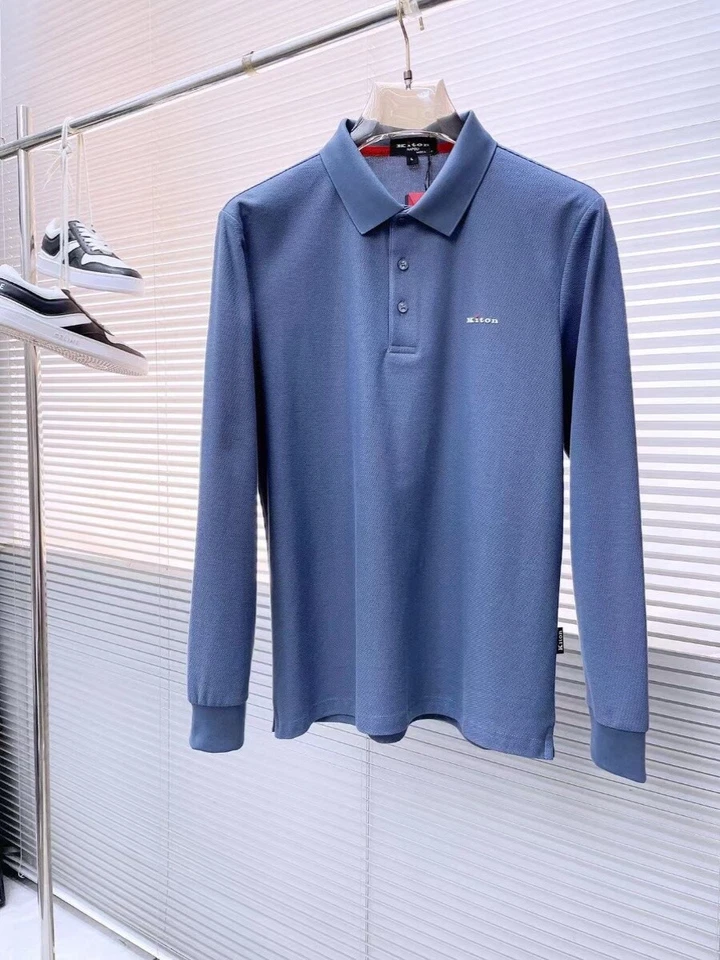 kiton Camisa Hombre Manga Larga Lana Foto 3 de 4