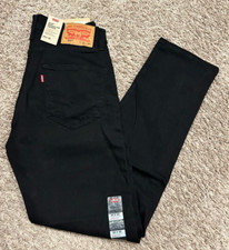 LEVI'S 502 REGULAR TAPER FIT WSTRETCH JEANS BLACK 29X32 RT 59.5 NWT 0001 J3