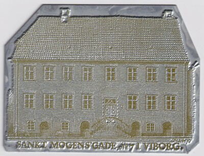 Metal Print Block - Sankt Mogens' Gade No. 7 I. Viborg - Denmark - Unknown Age