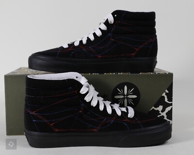 Vans Sk8 Hi LX DIY Taka Hayashi Black White Shoes Men's Size 7-10