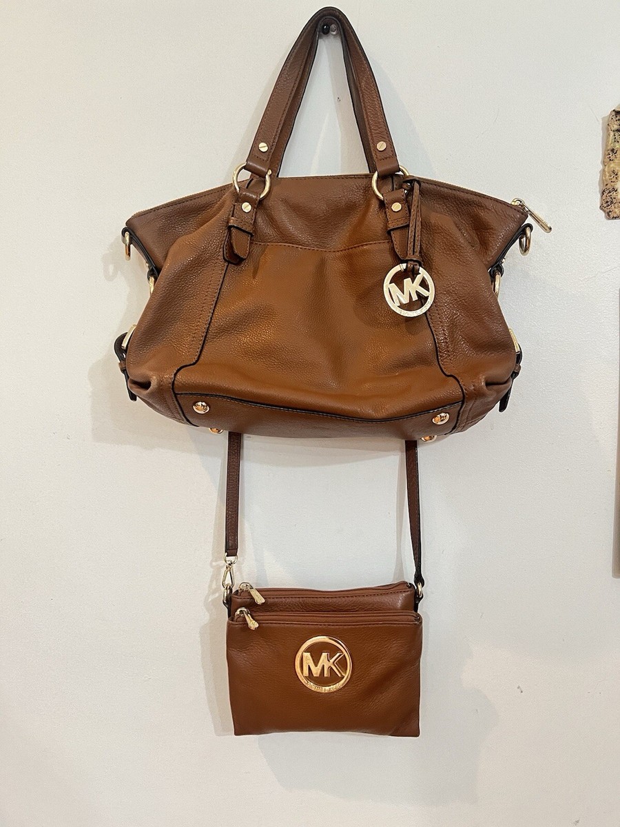 Bundle x Michael Kors Large Leather Camel Brown Tote Bag +  display picture 1