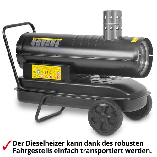 Diesel Heizkanone Bautrockner 18 kW 38 Liter 150 m² Heiz Gerät Lüfter Gebläse - Bild 7 von 12