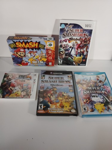 Super Smash Bros Lot of 5 , 5 different system, 3 Sealed New, 2 CIB Ninitendo - Picture 12 of 13