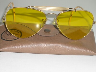 1960\'s 58MM Vintage B&L RAY BAN 1/10 12K GF G15 Outdoorsman Aviator Sunglasses 1960 main image 2