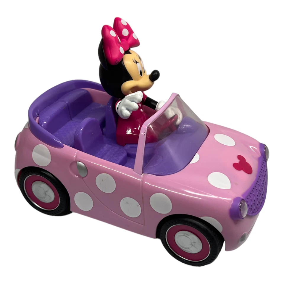 Розовый родстер Disney Minnie Mouse радиоуправляемый автомобиль с пультом дистанционного управления игрушки Jada 97161 - Изображение 2 из 4