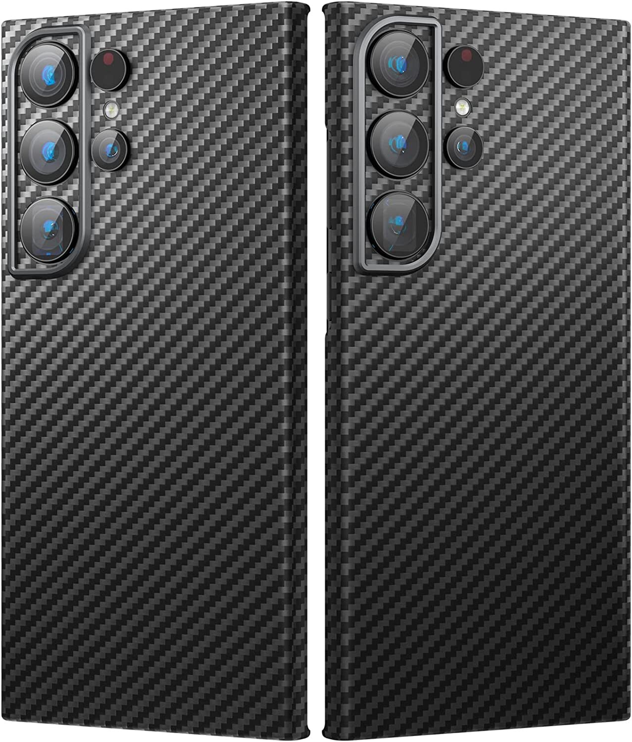 Real Aramid Carbon Fiber Lens Protection Case for Samsung Galaxy S23 Ultra S23+