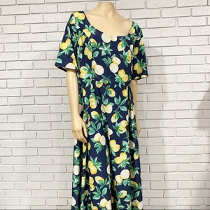 navy lemon dress