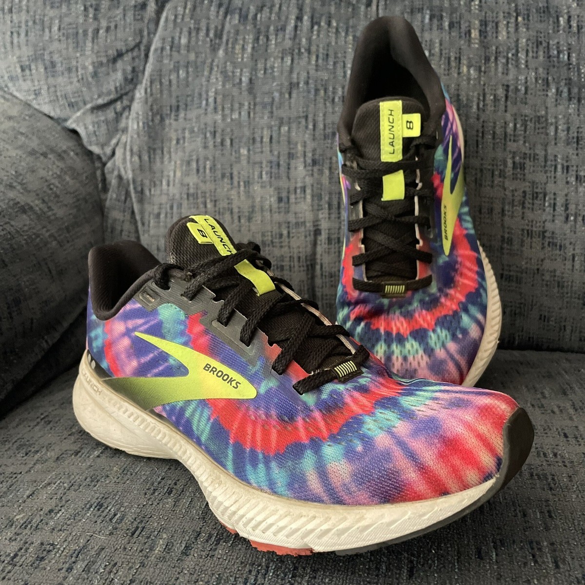 Brooks Running Shoes Women's Size Launch Tie Dye Limited Edition  Athletic