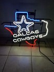 Dallas Cowboys Texas 24"x20" Neon Sign Lamp Light Hanging Nightlight Cave EY 