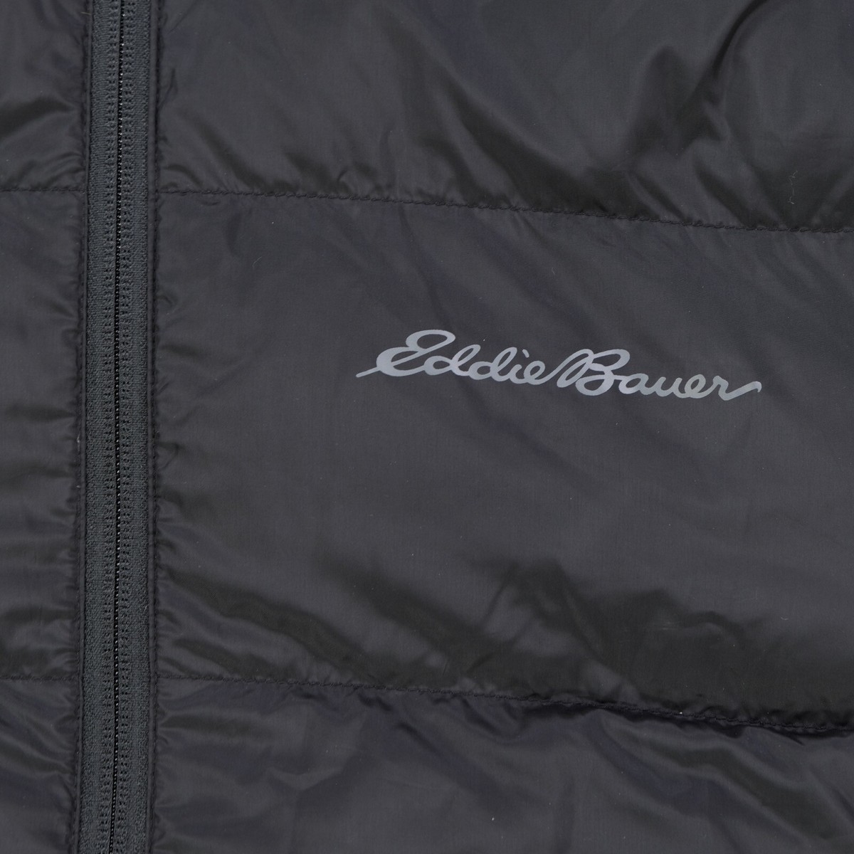 Rare Vintage EDDIE BAUER EB650 Down Puffer Full Zip Hooded Jacket