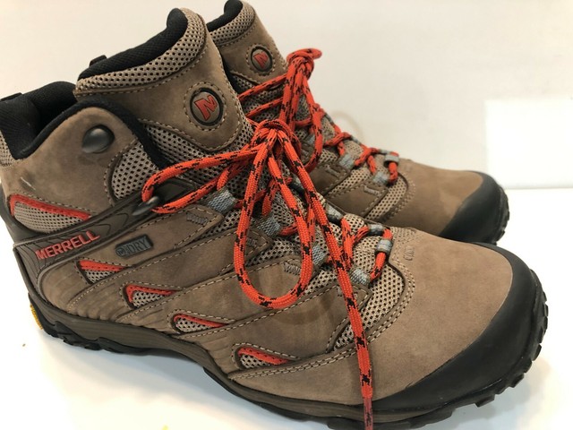 merrell men's chameleon 7 mid waterproof hiking shoe