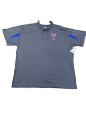 New Texas Rangers Adult Golf Shirt  XLT 2XLT 3XLT 3XL 4XL Official MLB EST 1972