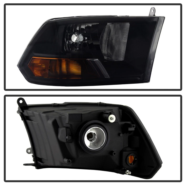 Faro de humo negro izquierdo+derecho para Dodge Ram 1500 2500 3500 2009-2018 Foto 3 de 4