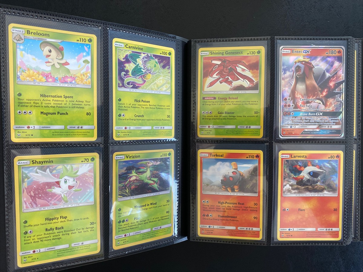what pokemon set has 73 cards Voltorb (30/73) [Sun & Moon: Shining Legends]