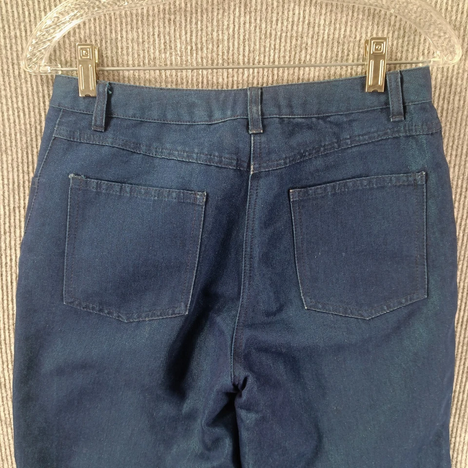 Pantalón capri vaquero Reflections Images Of You para mujer 4 azul denim bordado con cuentas Foto 4 de 4