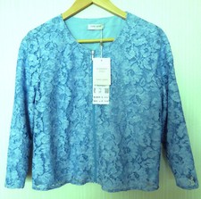 NEU!!!!! Luxus GERRY WEBER Viskose Baumwolle Bluse mit Spitze Gr. S / 36 blau
