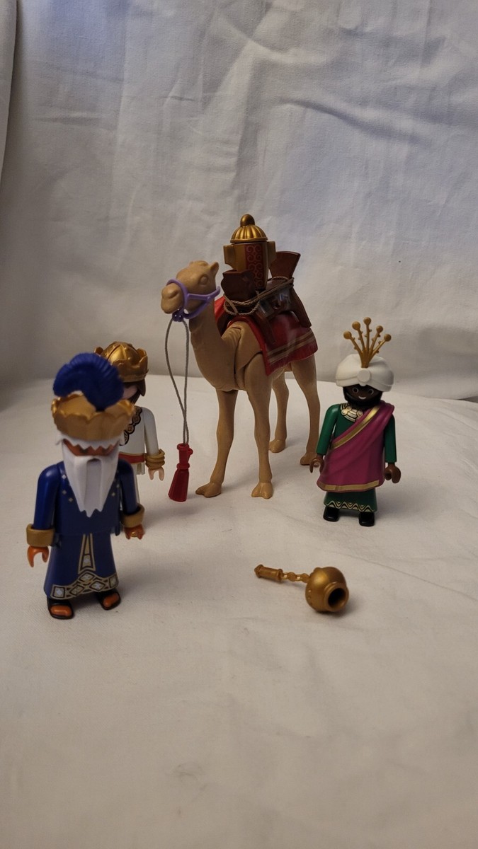Rois Mages Reyes Magos De Playmobil Nuevo Belén Con Luz De Playmobil