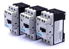 3x Siemens SIRIUS 3RV1011-0HA10 E:01 Circuit Breaker + 3RV1901-1E E:03 -used-