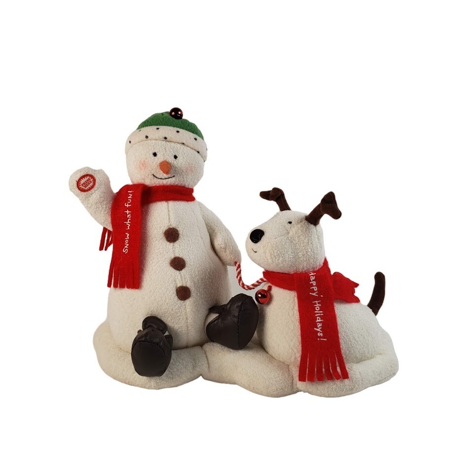 Hallmark Jingle Pals Snowman and Dog 2004 Works Batteries Included