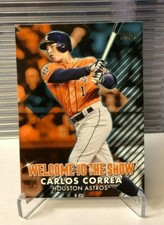 2022 Topps Series 1 Welcome to the Show CARLOS CORREA BLUE SP #WTTS-30 Astros