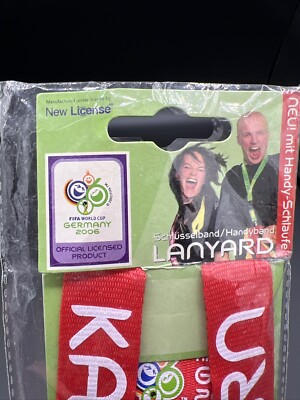 2006 Soccer World Cup Red Lanyard Kaiserslautern Germany NIP | eBay
