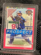 Yeiner Fernandez 2024 Prospect Edition Pink Velocity #9/79 - Dodgers