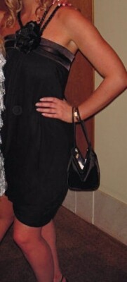 EMANUELLA. Y Black strapless Evening, Cocktail, Event, dress- Size S - Worn once