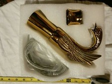 Swan Design Bathroom Basin Faucet One Lever Vanity Sink Mixer Tap Gold Polished