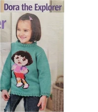 Dora the Explorer Knitting Pattern, 2-5years, 8ply - in Woman's Weekly Magazine