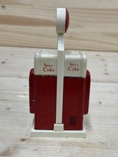 Vintage 1993 Coca-Cola Soda Vending Machine Salt & Pepper Shaker Set Red & White