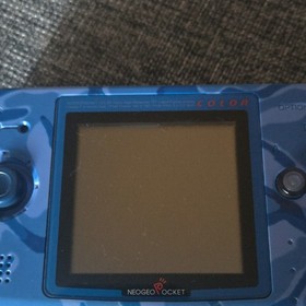 SNK Neo Geo Pocket Color Blue Camouflage Handheld System with Color Display
