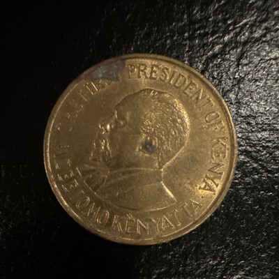 Kenya 1971 5 Cents Brass Coin Jomo Kenyatta Uncertified BN Color