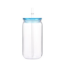 16Oz Colorful Lid Transpare Plastic Cup with Lids and Straws Replacement Lids fo