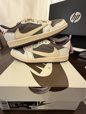 Travis Scott Air Jordan 1 Low Reverse Mocha TD 13C DO5441-162 Brand New