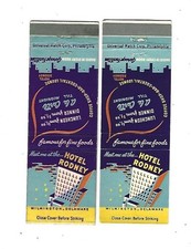 2 Hotel Rodney - Wilmington, Delaware Matchcovers