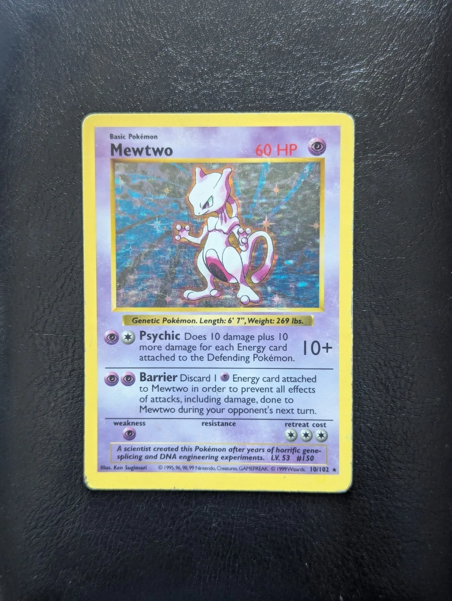 Mewtwo 010/102 Base Set (Shadowless) for sale | eBay