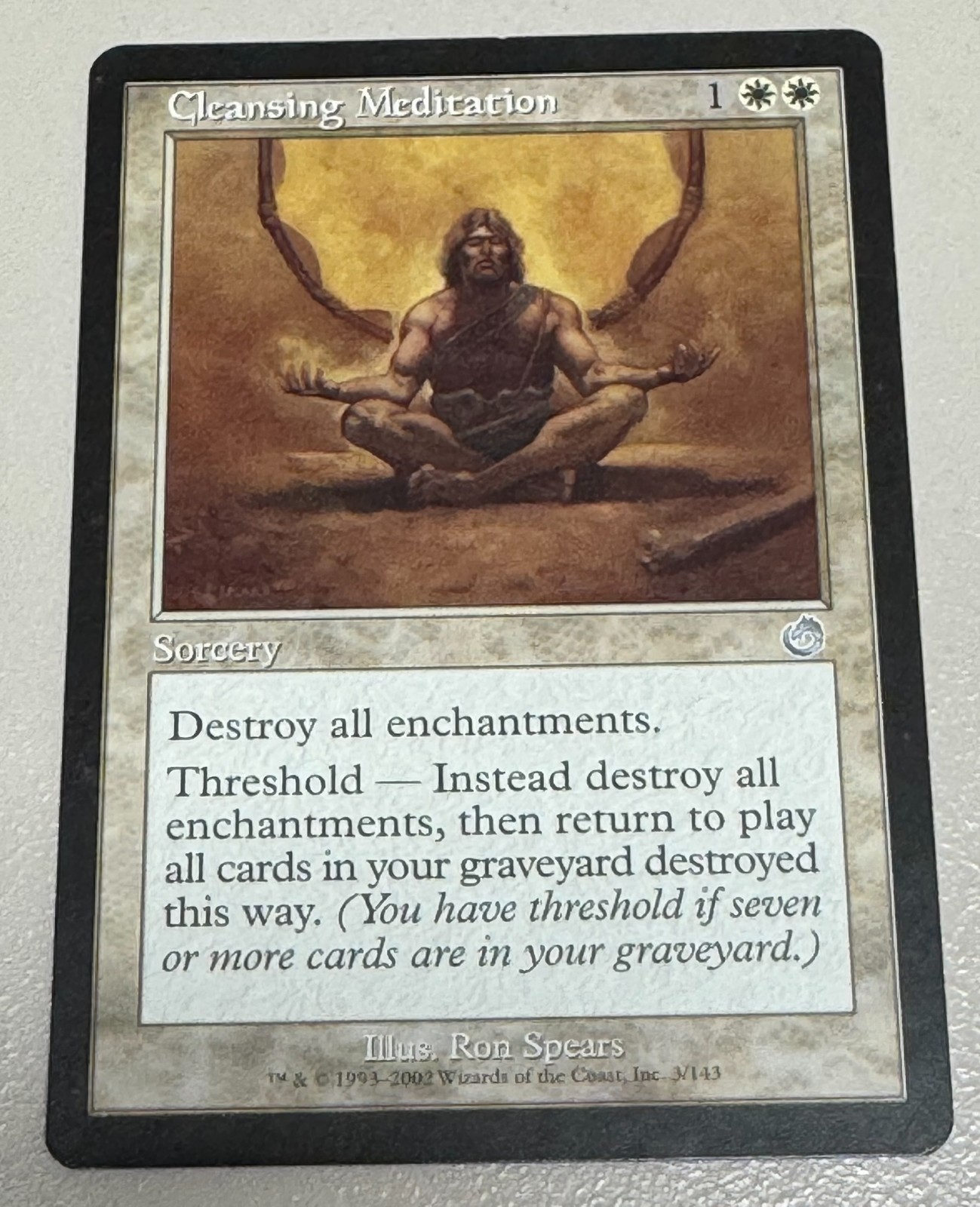 Cleansing Meditation MTG - Torment - ENGLISH - ©2002 NM Uncommon