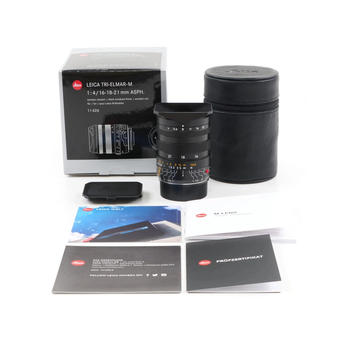 LEICA 16-18-21MM F4 TRI-ELMAR-M ASPH 6-BIT + BOX 11626 #5851 | eBay