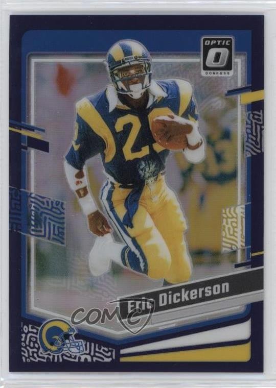 2023 Panini Donruss Optic Purple Prizm 21/50 Eric Dickerson #111 HOF 0ud4