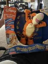 Disney Winnie the Pooh Tumble Time Tigger 12" Plush Box Damage FAST SHIPPING 
