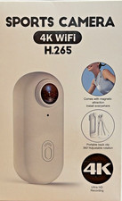 4K Mini Action Kamera mit 360° Drehclip, Wearable Body Cam & Mini Sportkamera