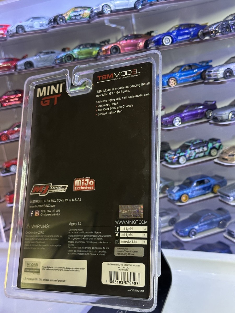 Mini GT Liberty Walk LB Nissan GT-R R35 Black 1/3000 #179 Mijo