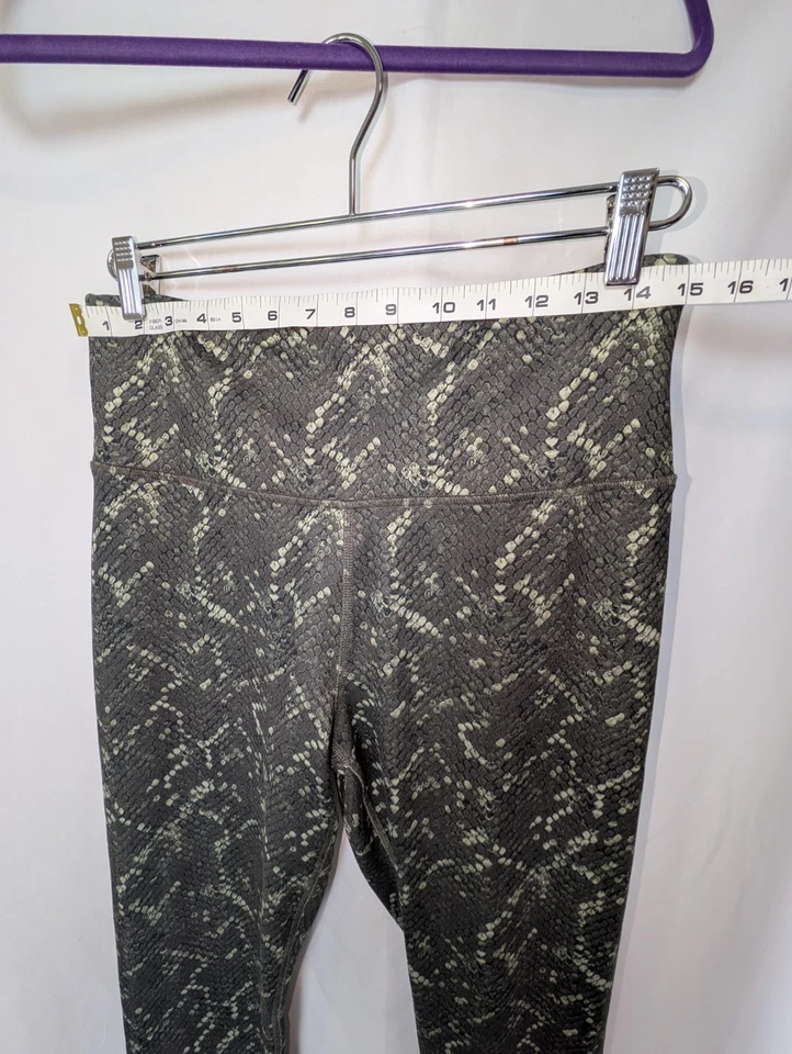 Leggings para mujer con patrón de piel de serpiente pantalones de yoga elásticos cintura alta hasta el tobillo Foto 4 de 4
