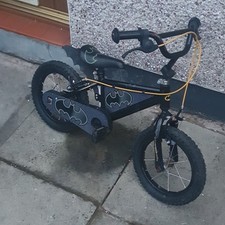 Batman Themed Unisex Kids Bike BMX Bars Training 14 Inch Wheel Age 5-6